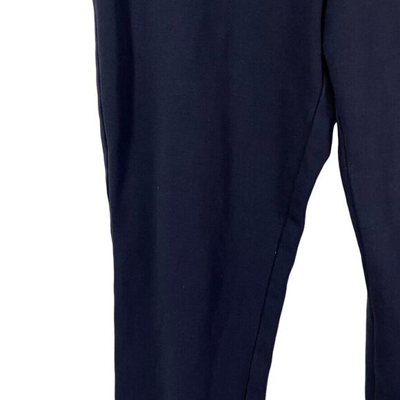 Chicos Womens Navy Ponte Knit Stretch Pull On Tapered Leg Ankle Pants sz 1 /M - Picture 6 of 16
